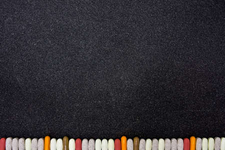 blackboard with a trim of drugs