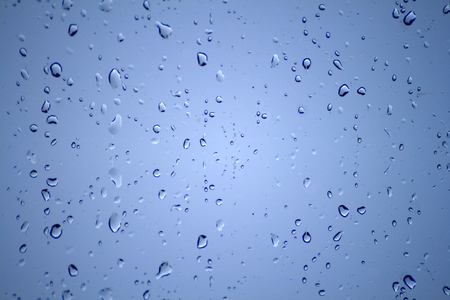 Water drops on glassの写真素材