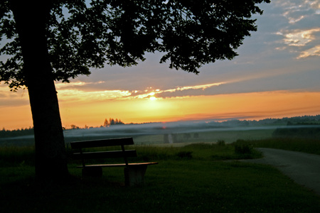 View of sunsetの写真素材