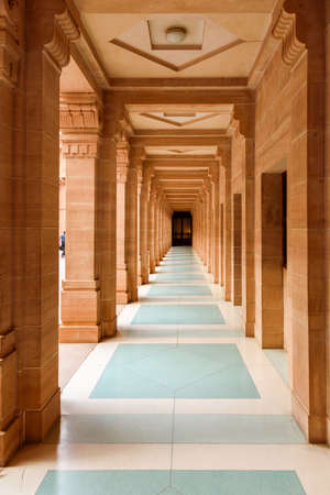 Jodhpur, Rajasthan, India-October, 2018: Umaid Bhawan Palace is large private residences, designed by architect Henry Vaughan Lanchester as blend of western technology & Indian architectural features.のeditorial素材