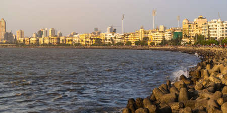 Panoramic view at Mumbai, Maharashtra, India.の写真素材