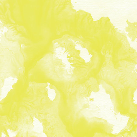 Abstract yellow watercolor background. Texture paper. Hand-drawn illustration.の写真素材