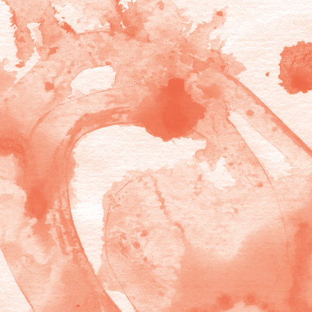 Abstract watercolor background on paper texture. Hand drawn watercolor background.の写真素材