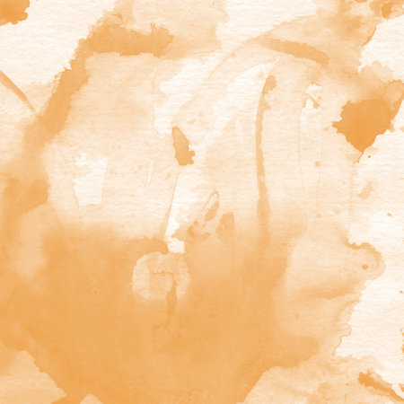 Abstract orange watercolor on paper texture can use as background. In Sepia toned. Retro styleの写真素材