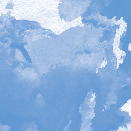 blue watercolor background for your design.painting on paper from my originalsの写真素材