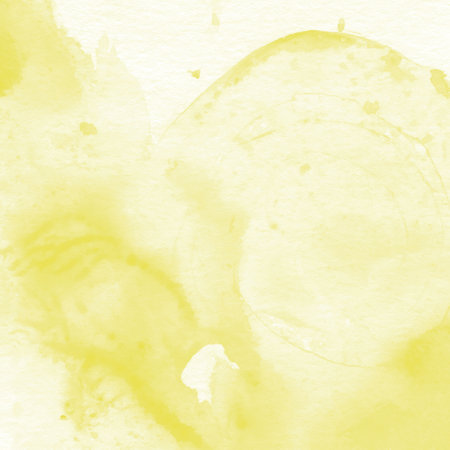 Abstract yellow watercolor on paper texture can use as background. In Sepia toned. Retro styleの写真素材