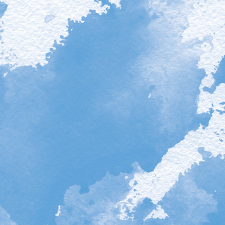 Abstract blue watercolor painted background. Texture paper. Vector illustration.の写真素材