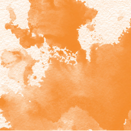 Abstract orange watercolor background. Texture paper. Hand drawn. Vector illustration.の写真素材