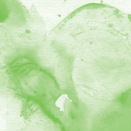Abstract green watercolor on white paper texture can use as background.の写真素材