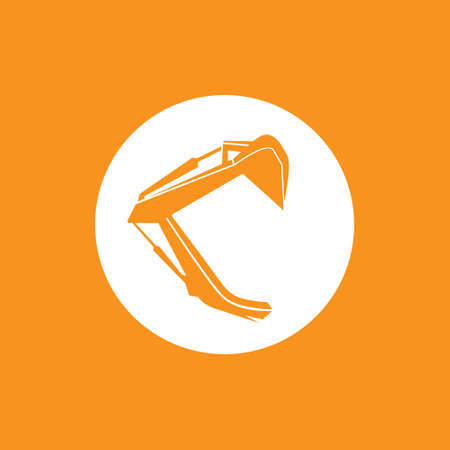 excavator logo fit for icon,apps,contruction logo,bussines logo,service logo,etc.のイラスト素材
