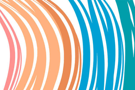 Geometric acrylic background on white canvas, in beige and blue colors, minimalist graphic line, banner, backdropのイラスト素材