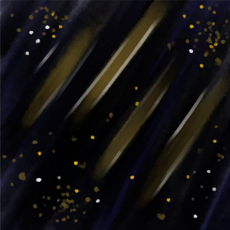 Starry sky, landscape, abstraction hand painted watercolor space galaxy, universe background