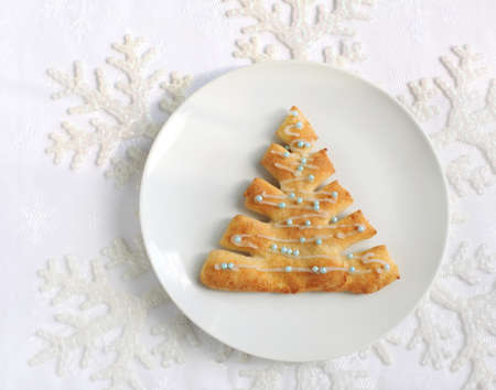 Christmas tree pastriesの写真素材