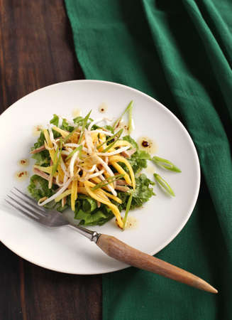 Chicken and mango saladの写真素材
