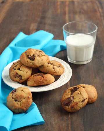 Peanut butter and chocolate chip cookies