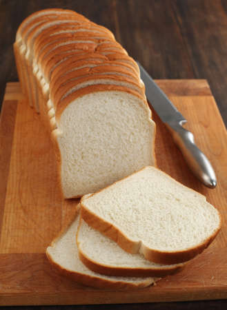 Sliced white bread 