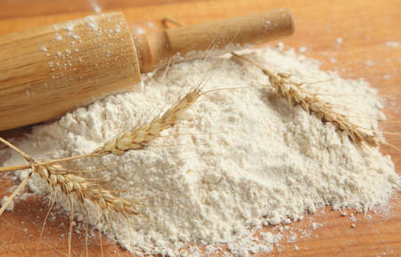 Flour  All the ingredients and utensils essential for baking の写真素材