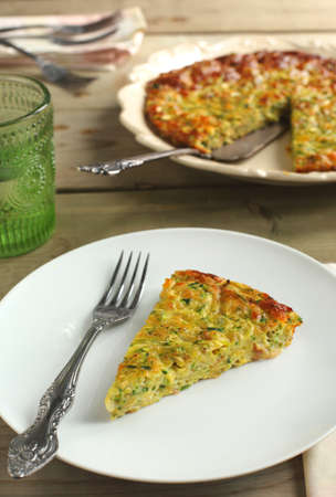 Zucchini pie の写真素材