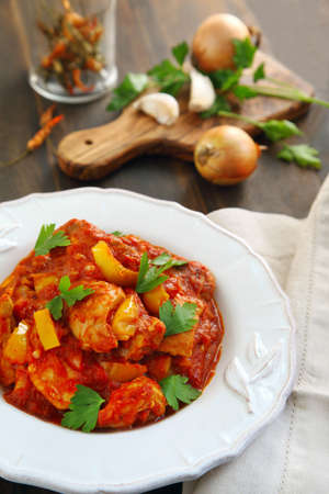 Indian chicken Jalfrezi の写真素材