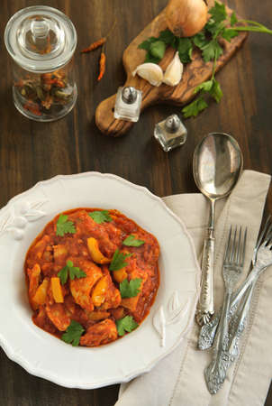 Indian chicken Jalfrezi の写真素材