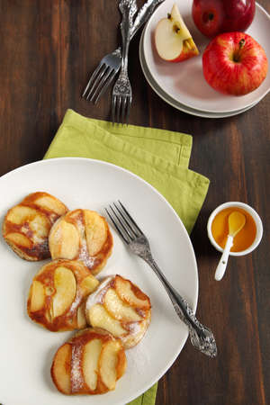 Apple pancakes の写真素材