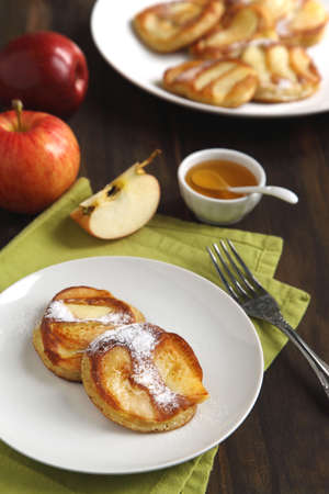 Apple pancakeの写真素材