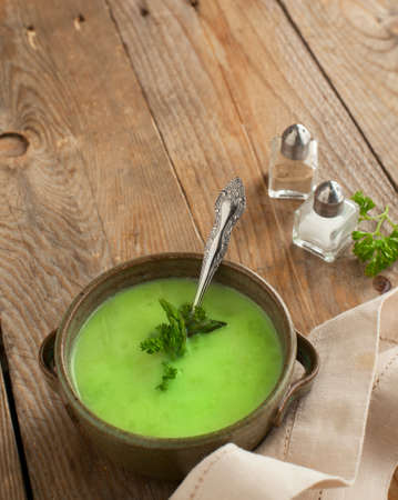 Asparagus cream soupの写真素材