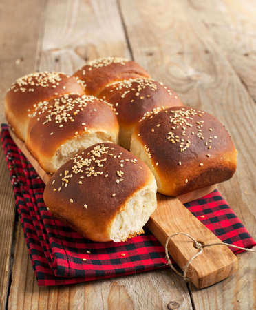 Buns with sesame seedsの写真素材