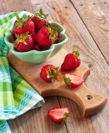 Fresh strawberriesの写真素材