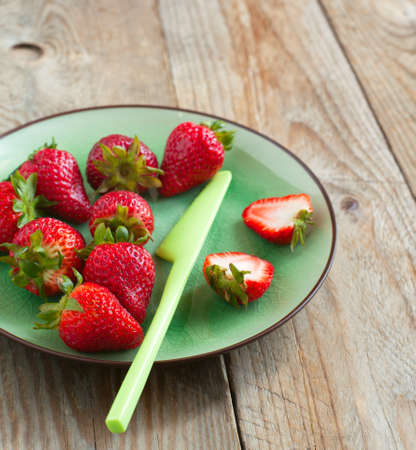 Fresh strawberriesの写真素材