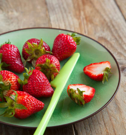 Fresh strawberriesの写真素材