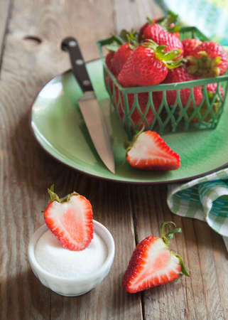 Fresh strawberriesの写真素材