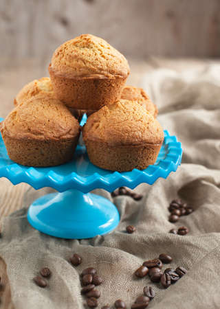 Espresso syrup cakesの写真素材