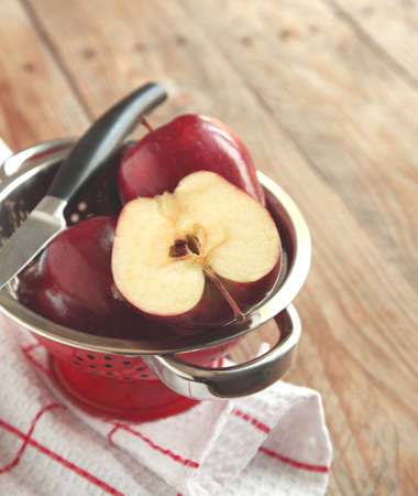 Fresh applesの写真素材