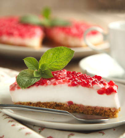 Ricotta cheese cake の写真素材