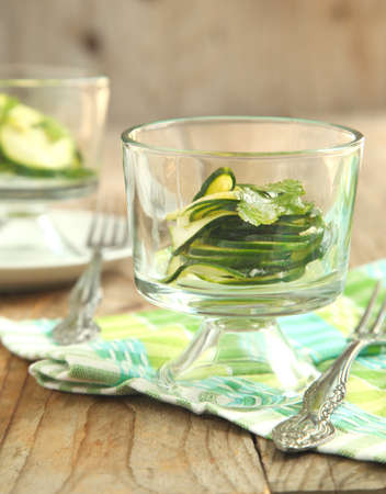 Zucchini saladの写真素材