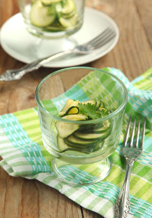 Zucchini saladの写真素材
