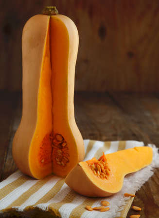 Fresh butternut pumpkinの写真素材