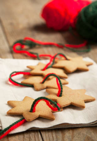 Christmas gingerbread cookiesの写真素材