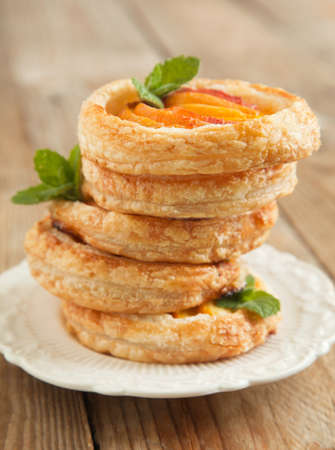 Fresh fruit tartの写真素材