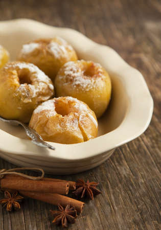 Baked apples  の写真素材
