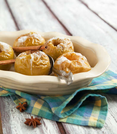Baked apples  の写真素材