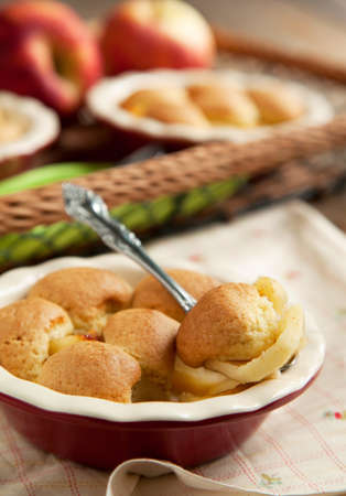 Apple cookie crumbleの写真素材