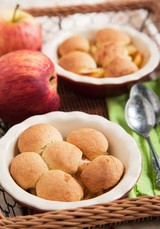 Apple cookie crumble  の写真素材
