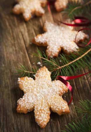 Christmas cookies  Selective focusの写真素材