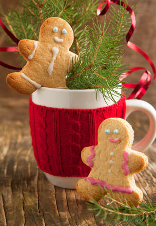 Gingerbread couple  Selective focusの写真素材