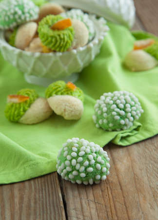 Almond cookiesの写真素材