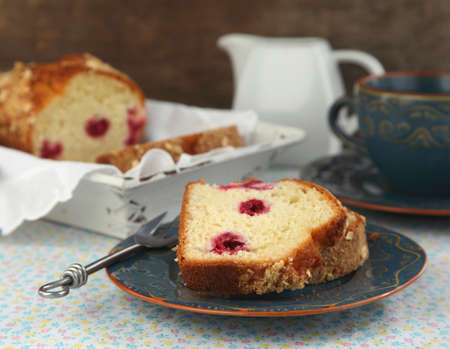 Paspberry Loaf Cakeの写真素材