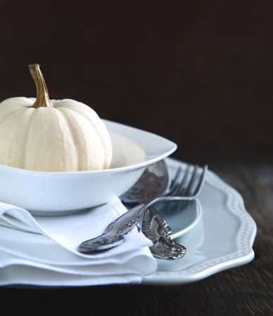 Autumn Table settingの写真素材