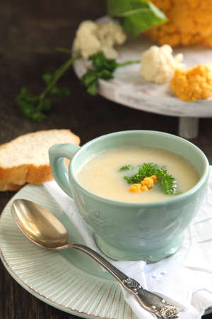 Cauliflower soupの写真素材